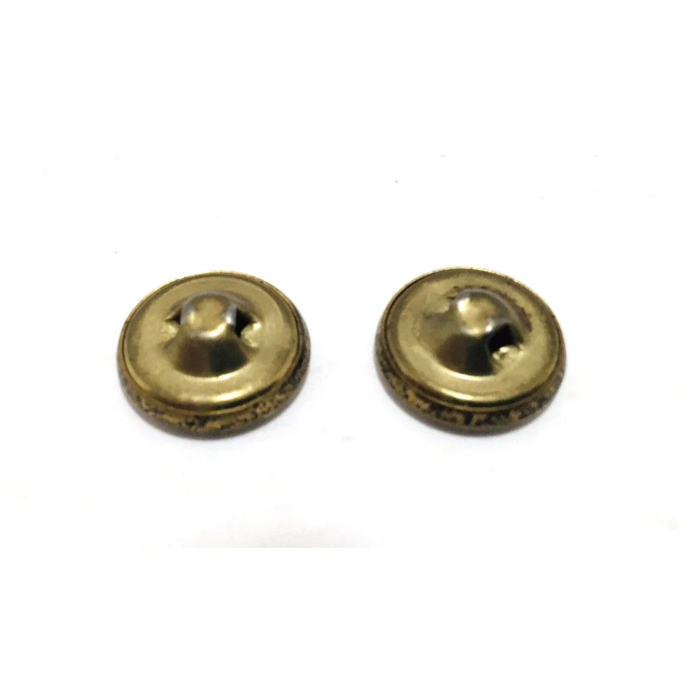 Interesting Brass Color BUTTONS, Vintage DESIGN Unique Rare Unknown Origin